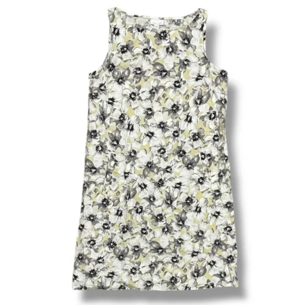 SALE! J. JILL Love Linen Floral Sleeveless Shift Dress ~ Size M